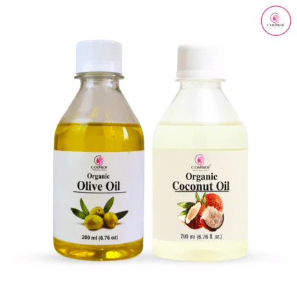 Organic Coconut Oil + Olive Oil Combo Pack Each -200 ml