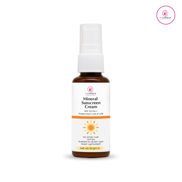Mineral Sunscreen Cream SPF 50PA++ 50gm UVA UVB Protect - Image 1