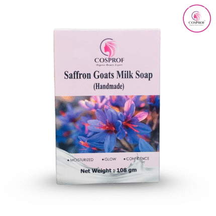Saffron Goats Milk Soap 108 gm (Handmade)