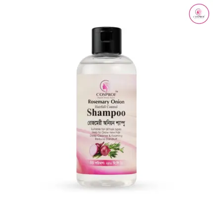 Organic Rosemary onion Shampoo 250 ml for all hair type hair fall control