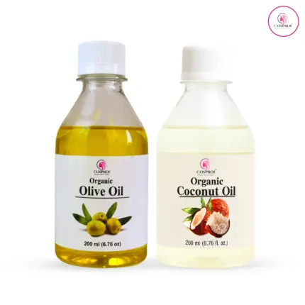 Organic Coconut Oil And Olive Oil Combo Pack-200 ml